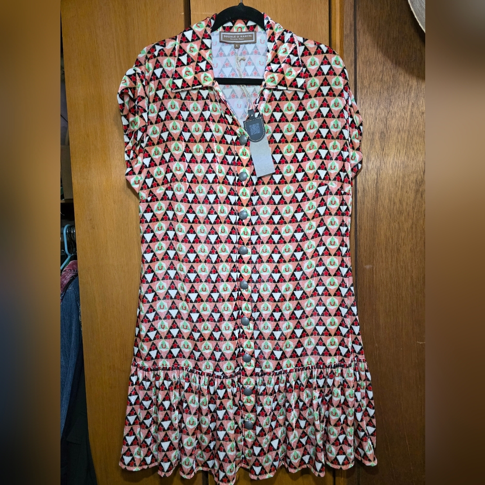 Double D Ranch Multicolor Geometric Button-Up Shirt